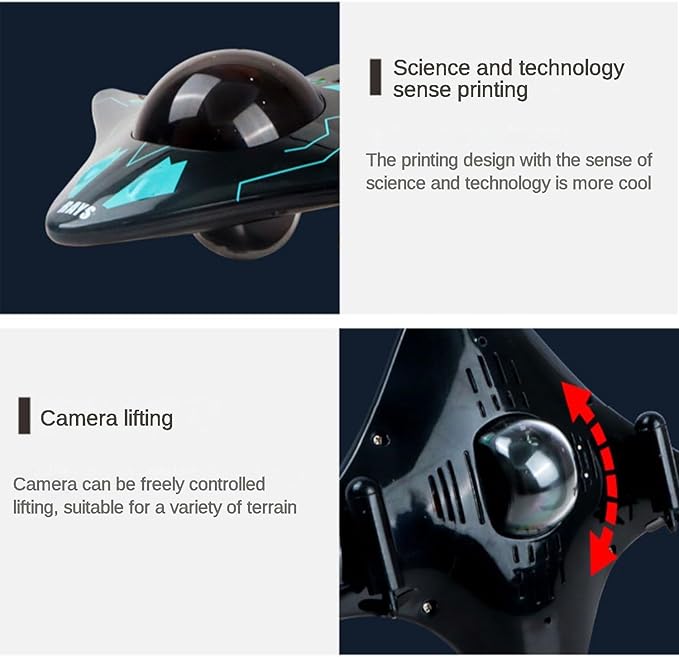 RC Boat Waterproof Mini Equipped with WiFi Camera for Real-time Shooting in Pools and Lakes Great Birthday Gift for Kids