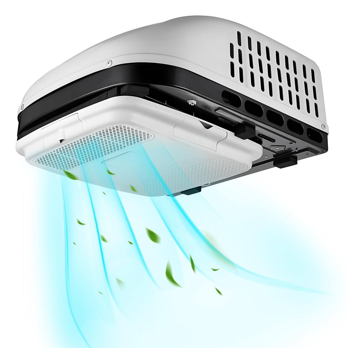 Aspligo 115v air conditioner 15000BTU Rooftop RV Air Conditioner, Hating and Cooling 115 volt Quiet Indoor Outdoor rv camper ac unit for Motorhome Sleeper Semi Truck Trailer Rotary compressor
