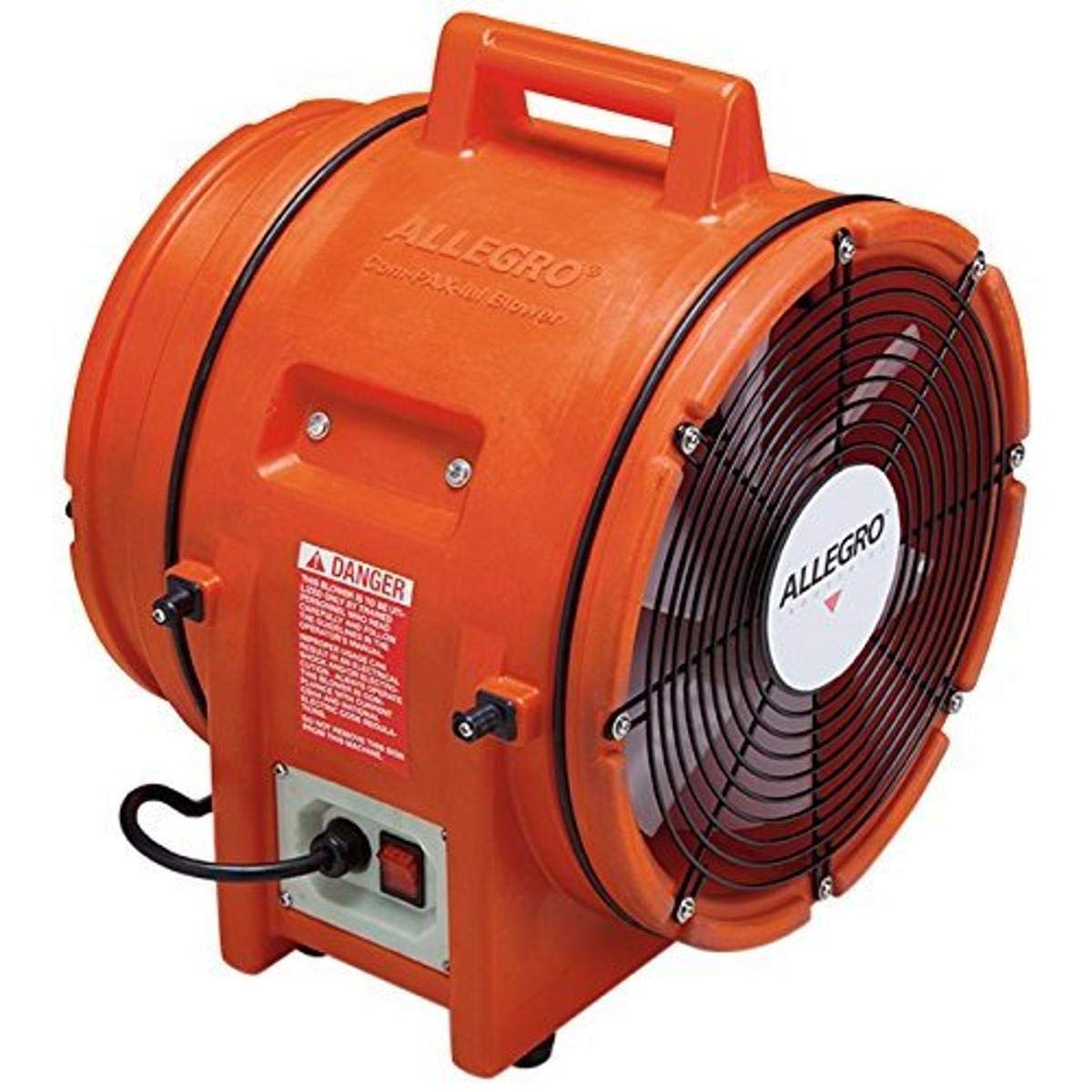 Allegro Industries 9543‐E Plastic Compaxial Blower, AC, 220V/50 Hz, 12"