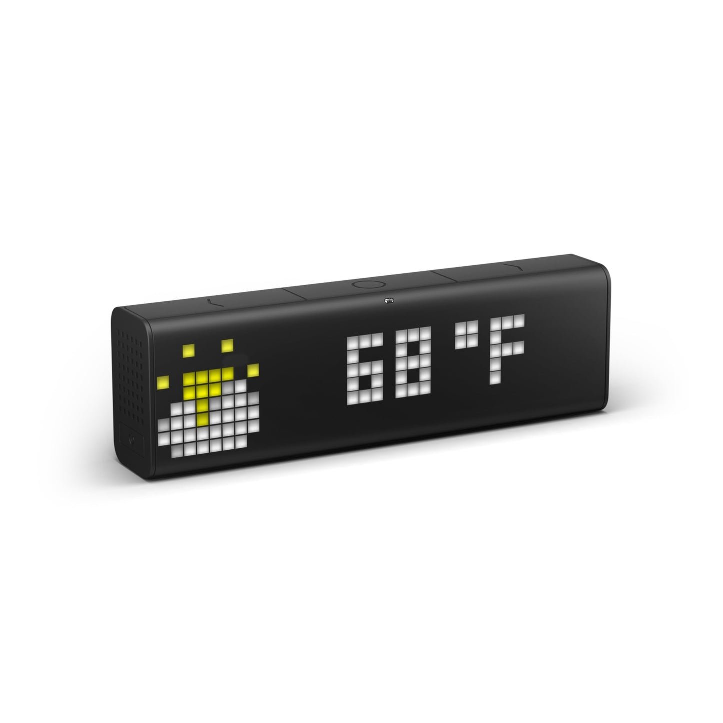 LaMetric TIME Wi-Fi Clock for Smart Home - Social Media Counter - Cinema Lightbox - Digital Alarm Clock with Weather - Retro Pixel Art Bluetooth Speaker with 37x8 LED Display