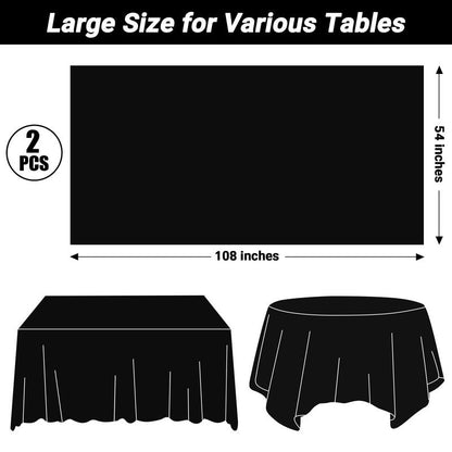 3 Pcs Mardi Gras Decorations, 54 X 108 Inches Rectangular Mardi Gras Tablecloth, Plastic Purple Table Cover With Masquerade Mask Design, Fat Tuesday Tablecover For Masquerade Party Picnic Dinner Decor