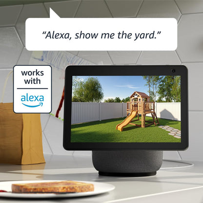 Blink Outdoor 4 (newest model), Wireless smart security camera, two-year battery, 1080p HD day and infrared night live view, two-way talk – 2 camera system