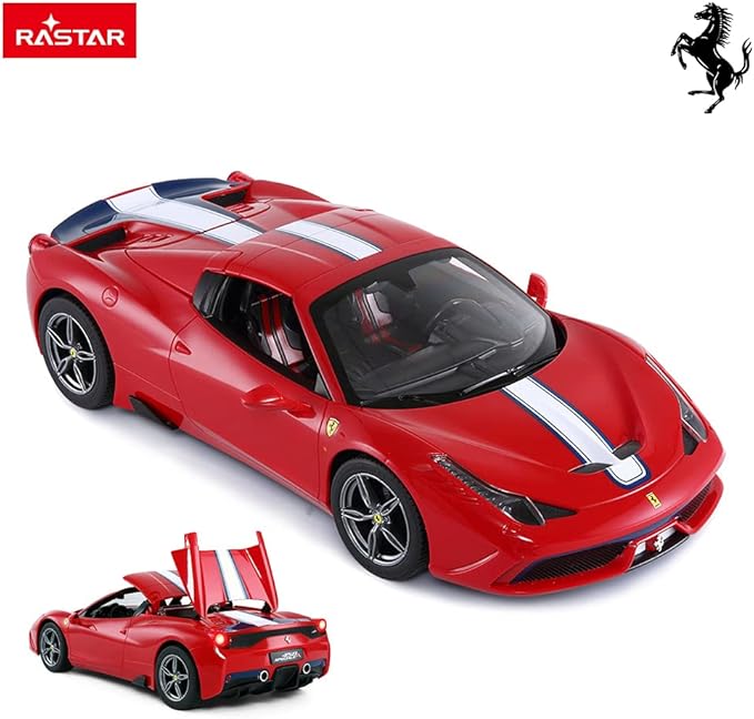 Rastar RC Car | Radio Remote Control Car 1/14 Scale Ferrari 458 Special A Model Toy Car for Kids Auto Open &amp Close Red