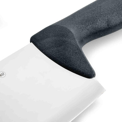 Arcos Cleaver Knife 8 Inch Nitrum Stainless Steel and 200 mm blade. Professional Butcher knife. Ergonomic Polypropylene Handle. Series 2900. Color Black