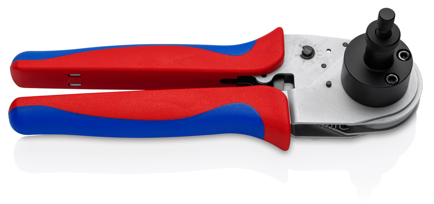 KNIPEX Tools 97 52 67 DT Crimping Pliers - Four-Mandrel For DT Contacts, 9"