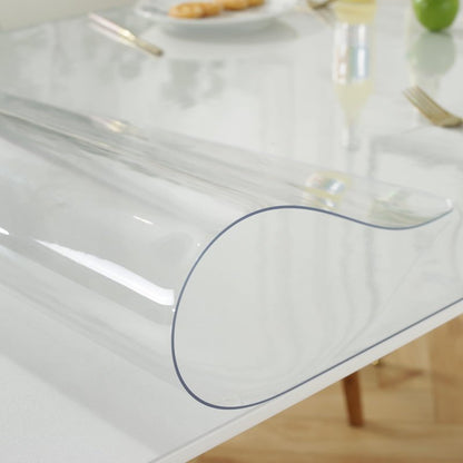 LovePads Clear Desk Mat 19 x 54 Inch, 1.5mm Thick Clear Table Protector, Waterproof Plastic Table Cover Protector, PVC Desk Protector Mat, Vinyl Desk Cover for Desktop, Coffee & Dining Table