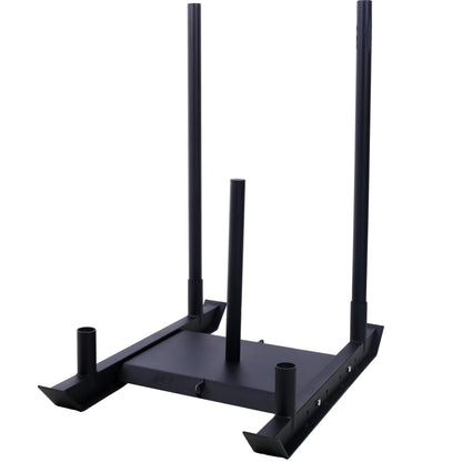 Amacv Weight Training Pull Sled, Fitness Strength Speed Training Sled, Steel Power Sled Workout Equipment for Athletic Exercise and Speed Improvement
