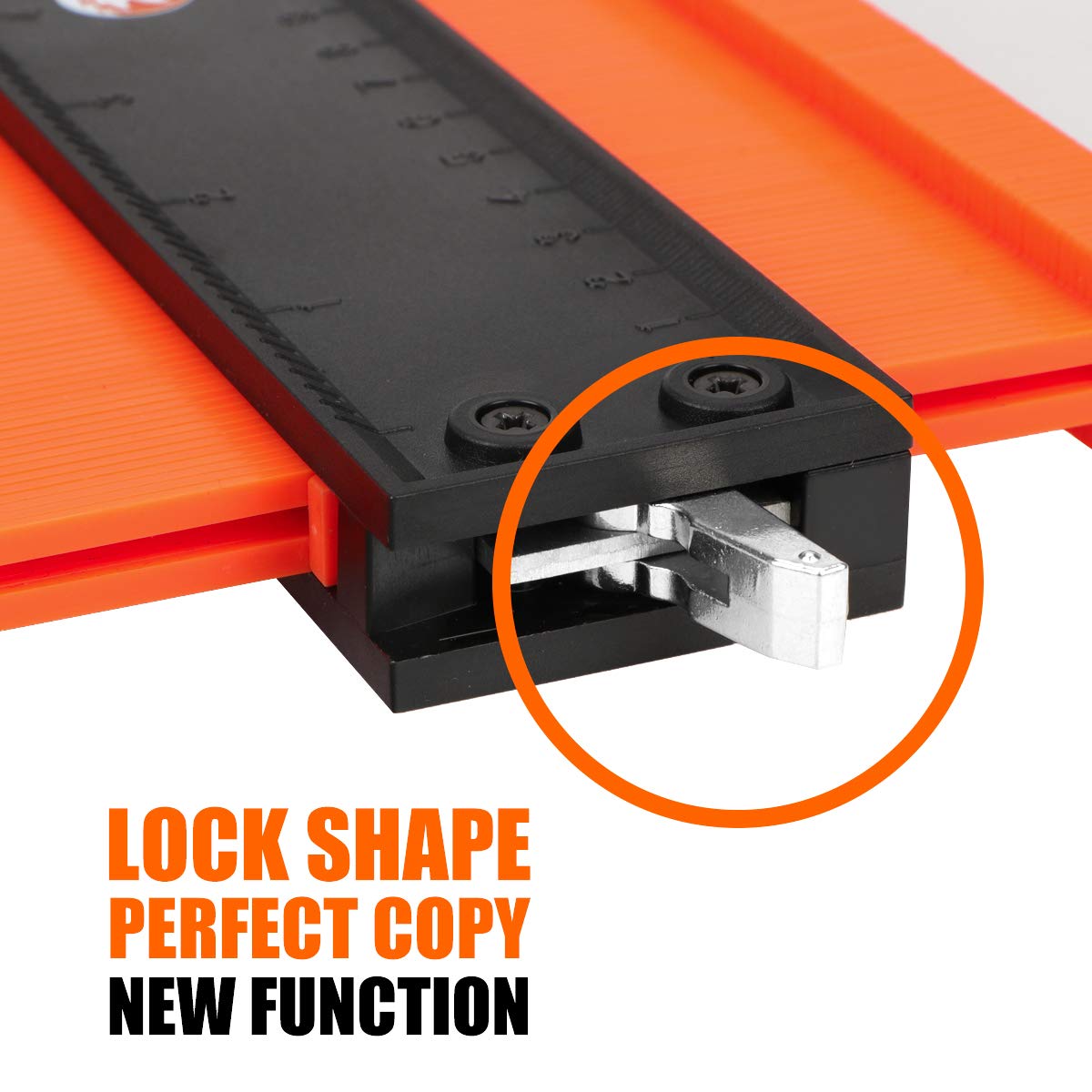 Saker Contour Gauge (10 Inch) Profile Tool with Adjustable Lock,Christmas Gifts for Men Women Dad Boyfriend Husband-Precisely Copy Irregular Shape Duplicator-Cool Gadgets for Woodworking Tool Tracing