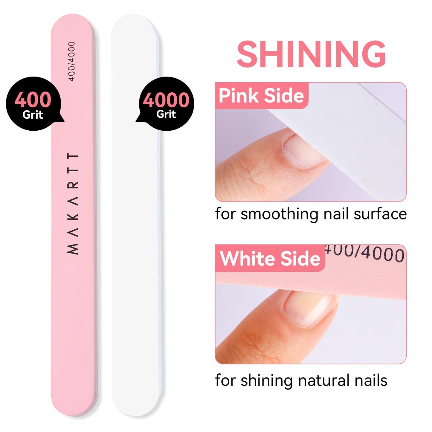 Makartt Cuticle Trimmer with Cuticle Pusher, Silver Nail Trimmer Nail Care Manicure and Pedicure Kit with Stainless Steel Cuticle Nipper and Dual End Nail Pushers for Home Salon Use (Pack of 3 PCS)