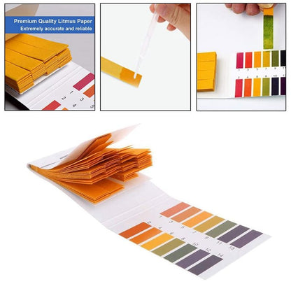 2 Pack pH Test Strips, 160 Strips pH.1-14 Universal pH Test Paper Litmus Test Paper Soap Making Testing Strips for Water Wine Saliva Urine Soil Testing Pet Food and Diet pH Monitoring (Sealed Pack)