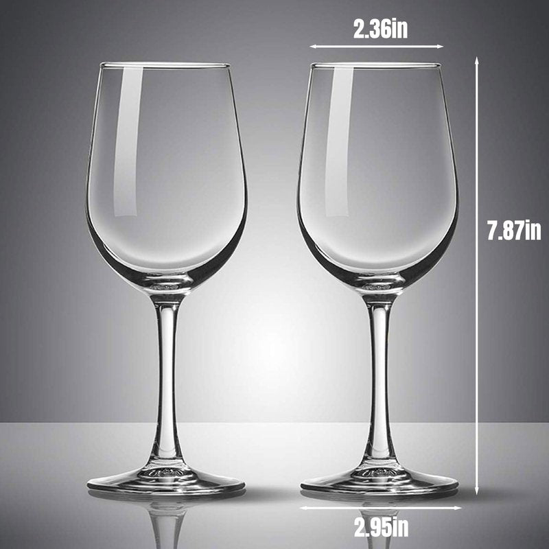 PARACITY Wine Glasses, christmas gift, Clear Glass, Long Stem Wine Glass for Red and White Wine - 10 OZ (Set of 2), Mother's Day Gift