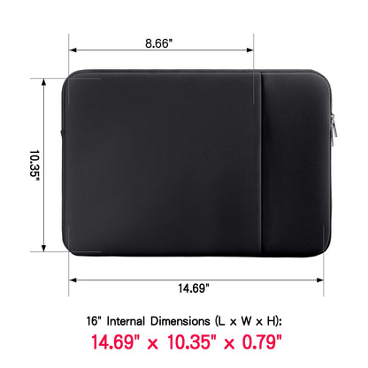 RAINYEAR 13 Inch Laptop Sleeve Compatible 13.3" MacBook Air/Pro M1 M2 M3 M4 A3240 A3113 A2681 A2337 A1932 A2179 A2338 A1706 A1708 Case Bag with Front Pocket Accessories Pouch (Red, Upgraded Version)