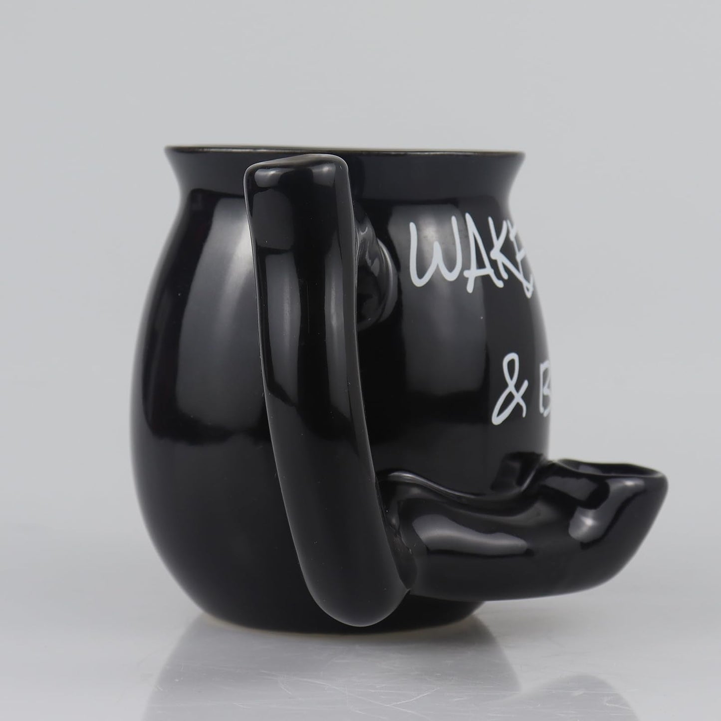 ISTOOLL Coffee Mug, Novelties Ceramic Cup Father's Day Gift, Black