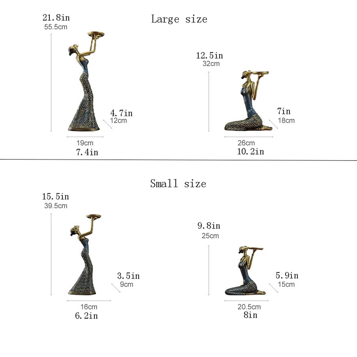 XILIN-1987 Candle Holderss 2 Pcs Candle Stick Holders Set, Wedding Centerpieces Candlestick Holders Candles Stand Decoration Ideal for Weddings, Special Events, Parties Decorative Candlestick