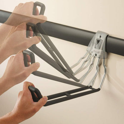 Rubbermaid Heavy-Duty Steel Wall Mounted Storage Rail - 48 Inch | 4 Pack for Home & Garage Organization