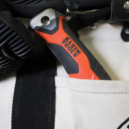 Klein Tools 31737 Folding Jab Saw / Drywall Hand Saw with Lockback at 180 and 125 Degrees and Tether Hole