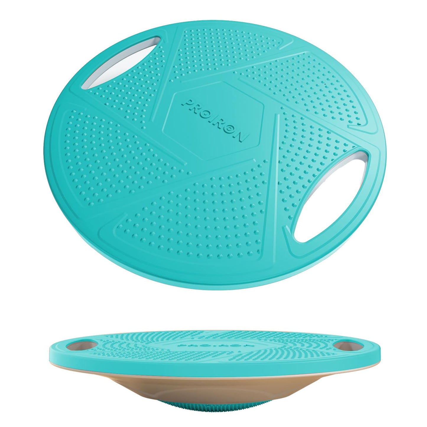 PROIRON Wobble Balance Board,16.34”Stability Board,Non-Slip Exercise Balance Stability Trainer Portable Balance Board with Handle for Standing Desk, Core Training,Physical Therapy Adults Kids