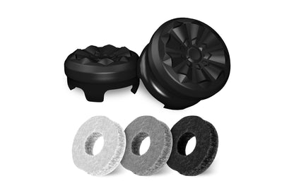 KontrolFreek Aim Boost Kit for PlayStation 5 (PS5) and PlayStation 4 (PS4) Controller | Includes Performance Thumbsticks and Precision Rings | Black Galaxy Edition