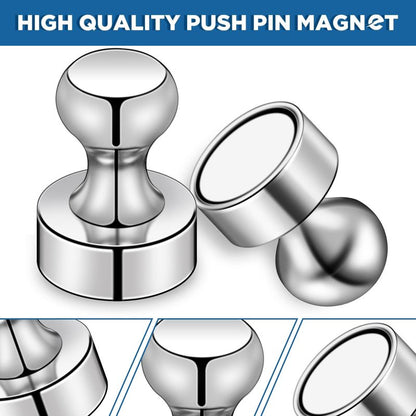 LOVIMAG Fridge Magnets 20Pcs Refrigerator Whiteboard Small Strong Magnet Classroom Kitchen Accessories Decorative Locker Set Decor Must Haves Office Calendar Refrigerador Magnetic Cute Crafts Silver