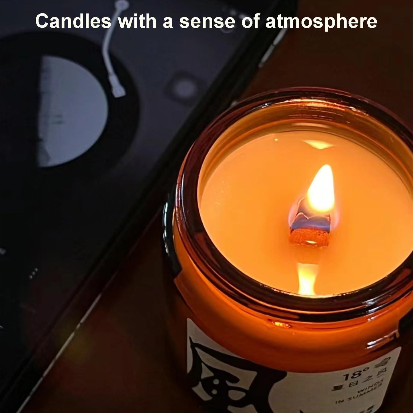 100 PCS Wooden Candle Wicks & Wick Trimmer Wood Candle Wicks 5.1 x 0.5 x 0.04 Inch Smokeless Wood Wicks for Candles with Candle Wick Trimmer and Iron Stand for DIY Candle Making（1mm）