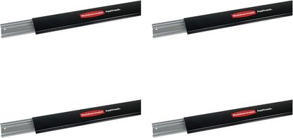 Rubbermaid Heavy-Duty Steel Wall Mounted Storage Rail - 48 Inch | 4 Pack for Home & Garage Organization