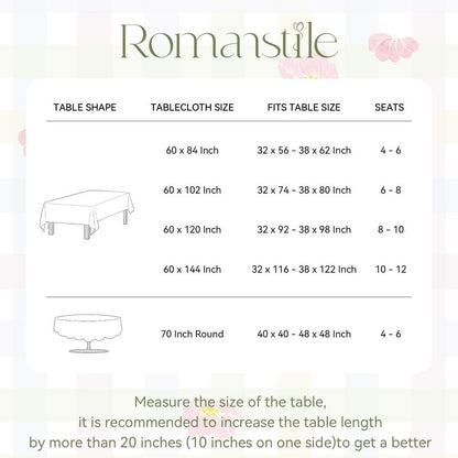 Romanstile Spring Easter Rectangle Tablecloth 60 x 84 Inch, Bunny & Eggs Buffalo Check Plaid Table Cloth Waterproof Fabric Table Cover for Dinner Picnic Indoor Outdoor, Gradient