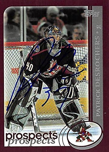 Sports Memorabilia Autograph Warehouse 224141 Patrick Desrochers Autographed Hockey Card - Nashville Predators 2002 Topps - No. 283