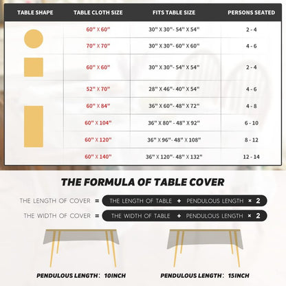 Horaldaily 6 Pack Black Tablecloth 60×120 Inch Rectangular, Stain and Wrinkle Resistant Washable Table Cloth, Decorative Polyester Table Cover for Party Picnic Dinner Decor