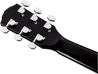 Fender CD-60SCE Dreadnought Cutaway Acoustic Electric Guitar, with 2-Year Warranty, Fishman Pickup and Preamp System, Black