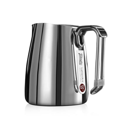 Bincoo Espresso Milk Frothing Pitcher Stainless Steel 20oz/600ML Coffee Milk Frother Cup-Milk Frothing Pitcher with Measurement Lines,Ergonomic Handle for Latte Art & Cappuccin(Steel)