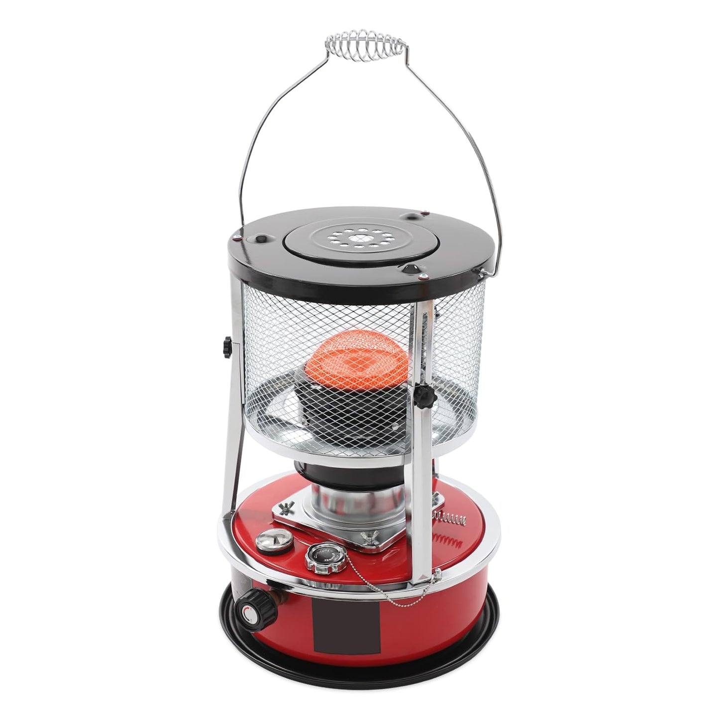 Portable Kerosene Heater 8000 BTU, Indoor Outdoor Space Heater with Adjustable Height 13-18 Inches, 1.37 Gallon Fuel Capacity for Garage Camping Emergency Heating