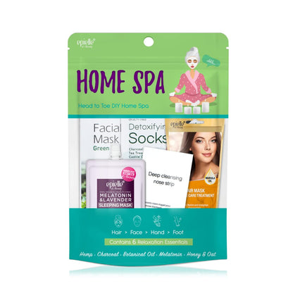 Epielle Home Spa Kit, 6 Relaxation Essentials, Repairing, Soothing, Nourishing & Detoxifying for Radiant Skin, At-Home Spa Kit, Self Care Gifts for Women, Korean Skin Care Set