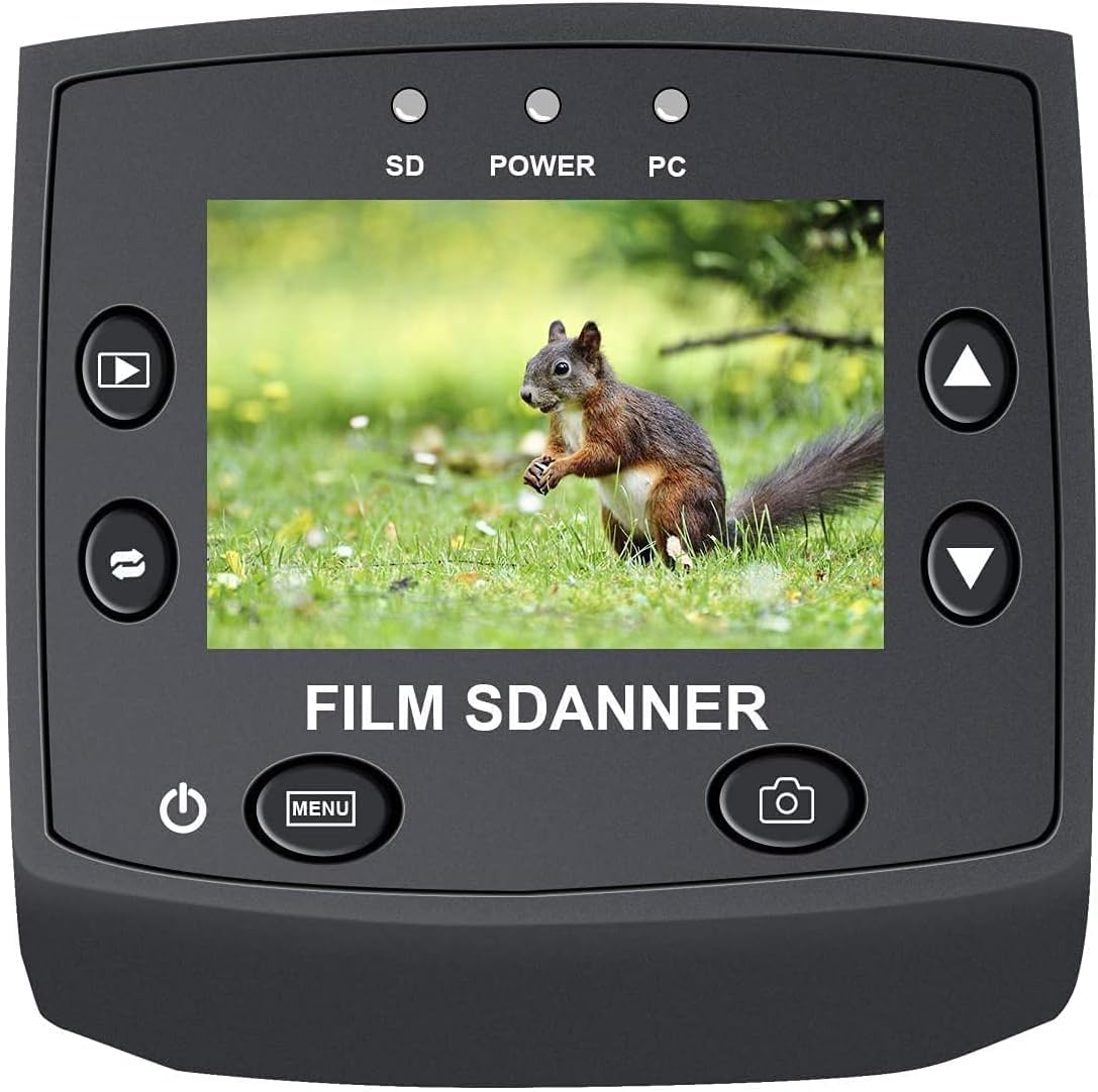 DIGITNOW! 135 Film Negative Scanner High Resolution Slide Viewer,Convert 35mm Film &Slide to Digital JPEG Save into SD Card, with Slide Mounts Feeder No Computer/Software Required