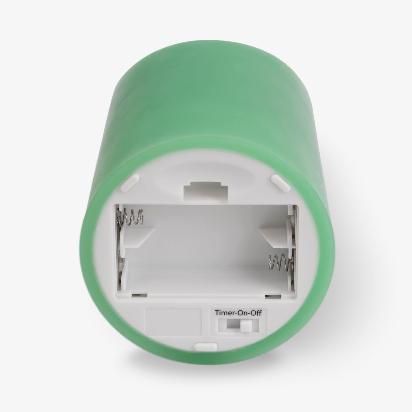 Luminara Flameless LED Battery Operated Flickering Pillar Moving Flame Candles (Vibrant Green, 3" x 4.5")
