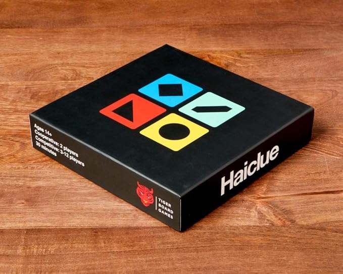 Haiclue | Fast-Paced Board Game for 2-12 Players | Combine Word Tiles to Create Clues | Creative Activity for Adults or Families | Two Player Cooperative or Multiplayer Competitive Party Game