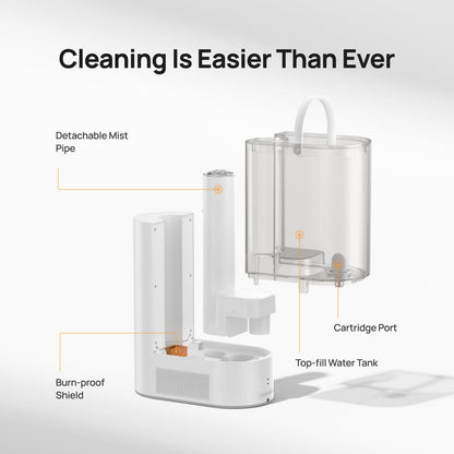 Dreo 6L Humidifiers for Bedroom, Smart Warm & Cool Mist for Large Room, 60Hr Quiet Runtime for Baby, Plant, Humidity Sensor, Indicator Light, 12H Timer, Google/Alexa, HM713S