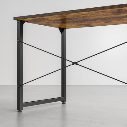 CubiCubi Computer Desk, 32 inch Small Home Office Desk for Small Spaces, Modern Simple Style for Home, Office, Study, Writing, Rustic Brown