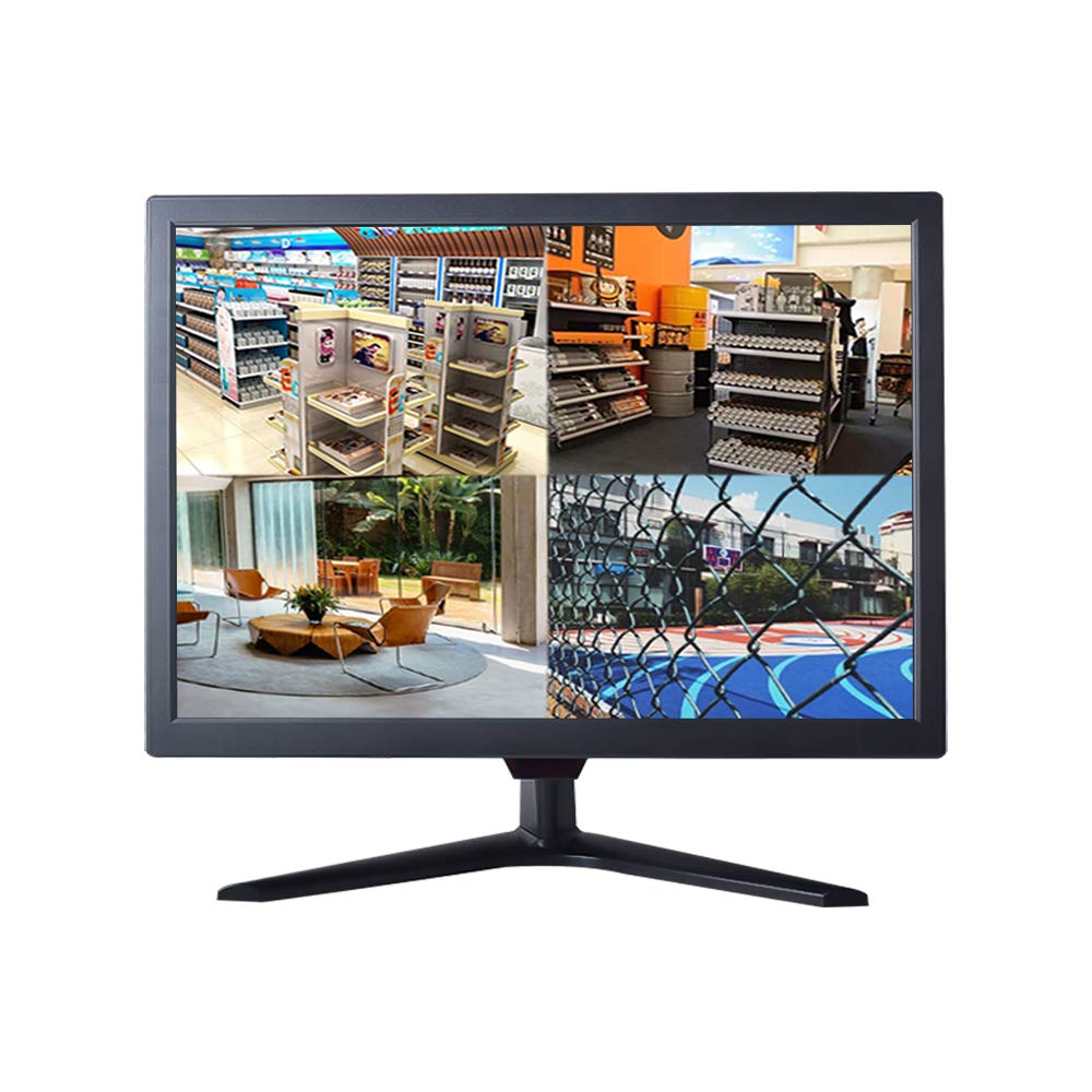 Cocar 18.5" CCTV Monitor, 16:9 BNC Monitor with YPbPr/BNC/VGA/HDMI/Audio Jack, TFT LCD Display for Home Security Systems Surveillance Camera STB PC VESA Wall Mounting 1336x768
