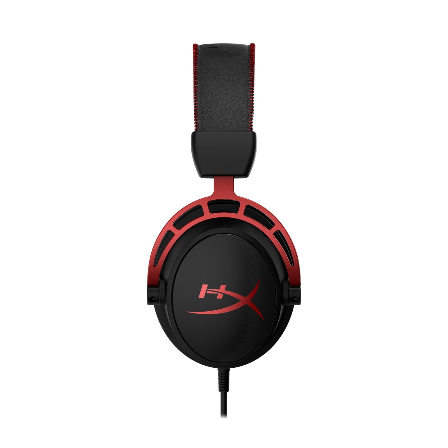 HyperX Cloud Alpha Gaming Headset Headphone Wired Detachable Noise Cancelling Microphone Dual Chamber Drivers Memory Foam Over-Ear Soft Leatherette for PC Xbox Nintendo Switch PS4 Black Red (Renewed)