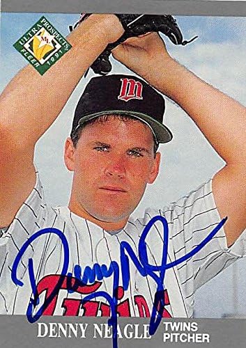 Sports Memorabilia Autograph Warehouse 246468 Denny Neagle Autographed Baseball Card - Minnesota Twins 1991 Fleer Ultra Prospects - No. 383