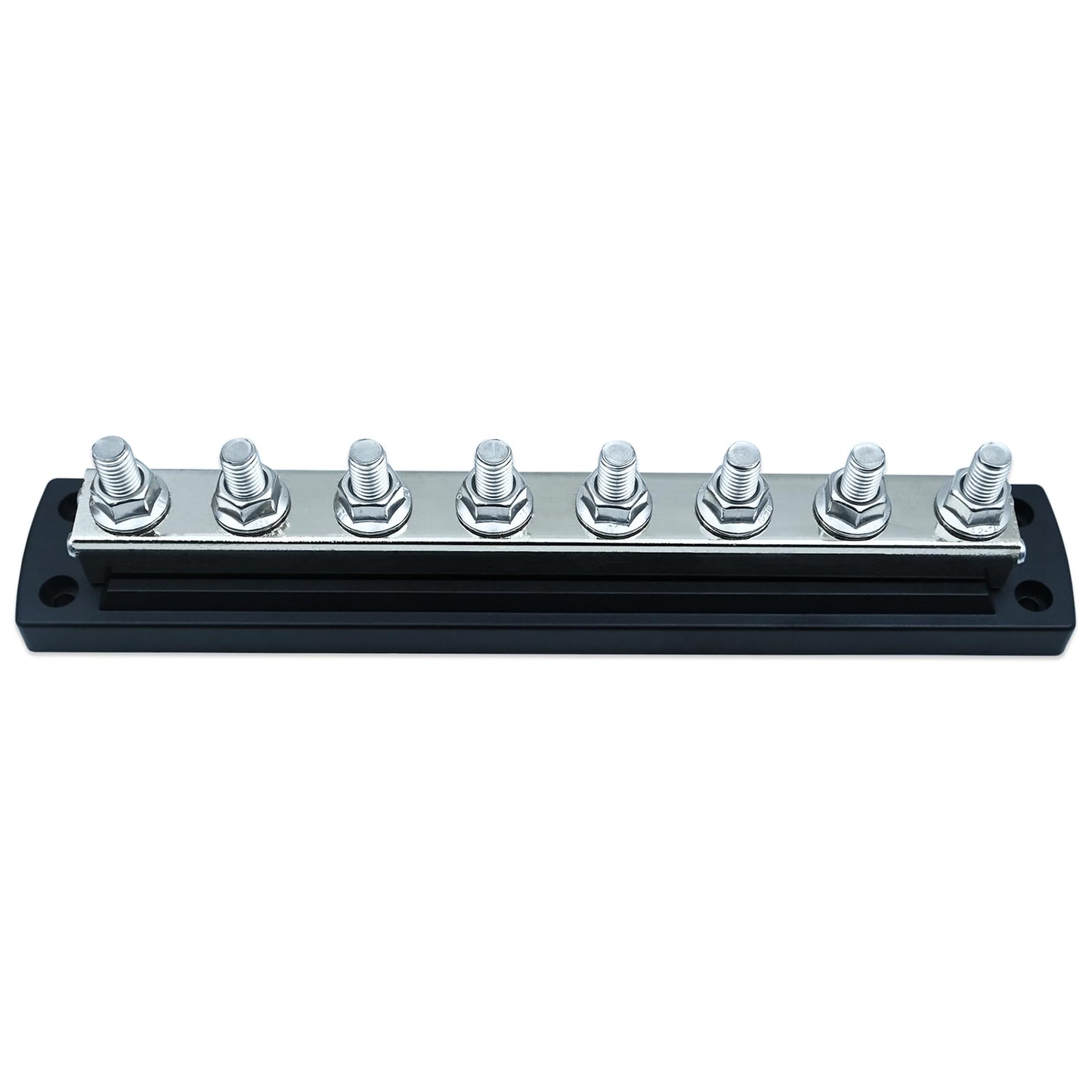 2107 Powerbar 600A Power Distribution Block, Compatible with Blue sea Systems, 8 x 3/8″ Terminal Studs, 600A 300V AC / 48V DC, Tin-Plated Copper Bus Bar, Heavy Duty for Marine, Automotive, RV, Solar