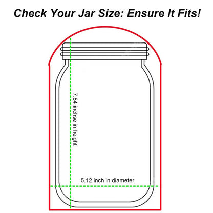 Large Glass Dome for MENGBEI Sourdough Starter Warmer, Warming Heating Pad Accessories Clear Glass Cover Fits Jars 24oz 34oz 40oz (7.87" * 5.12")