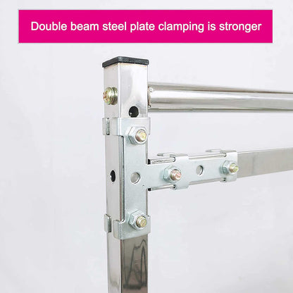 Embroidery Stand, Adjustable Stainless Steel Embroidery Stand for Cross Stitch and Sewing, Ideal Floor Frame and Lap Table for Art and Craft Projects.