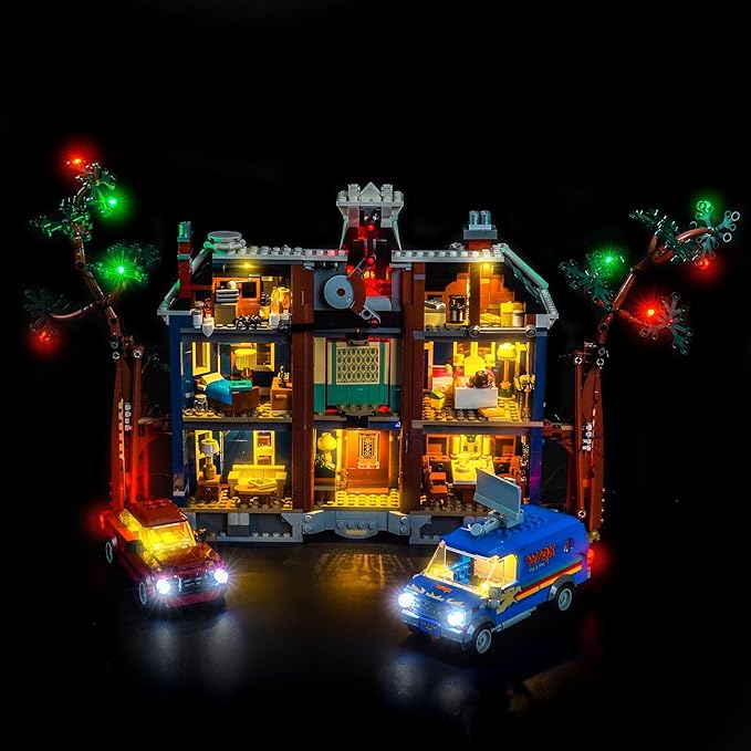 Upgraded Led Light Kit Compatible with Lego Stranger Things The Creel House Building Set Lights Decoration Compatible with Lego 11370 Best Gifts for Adults (Model Not Included)