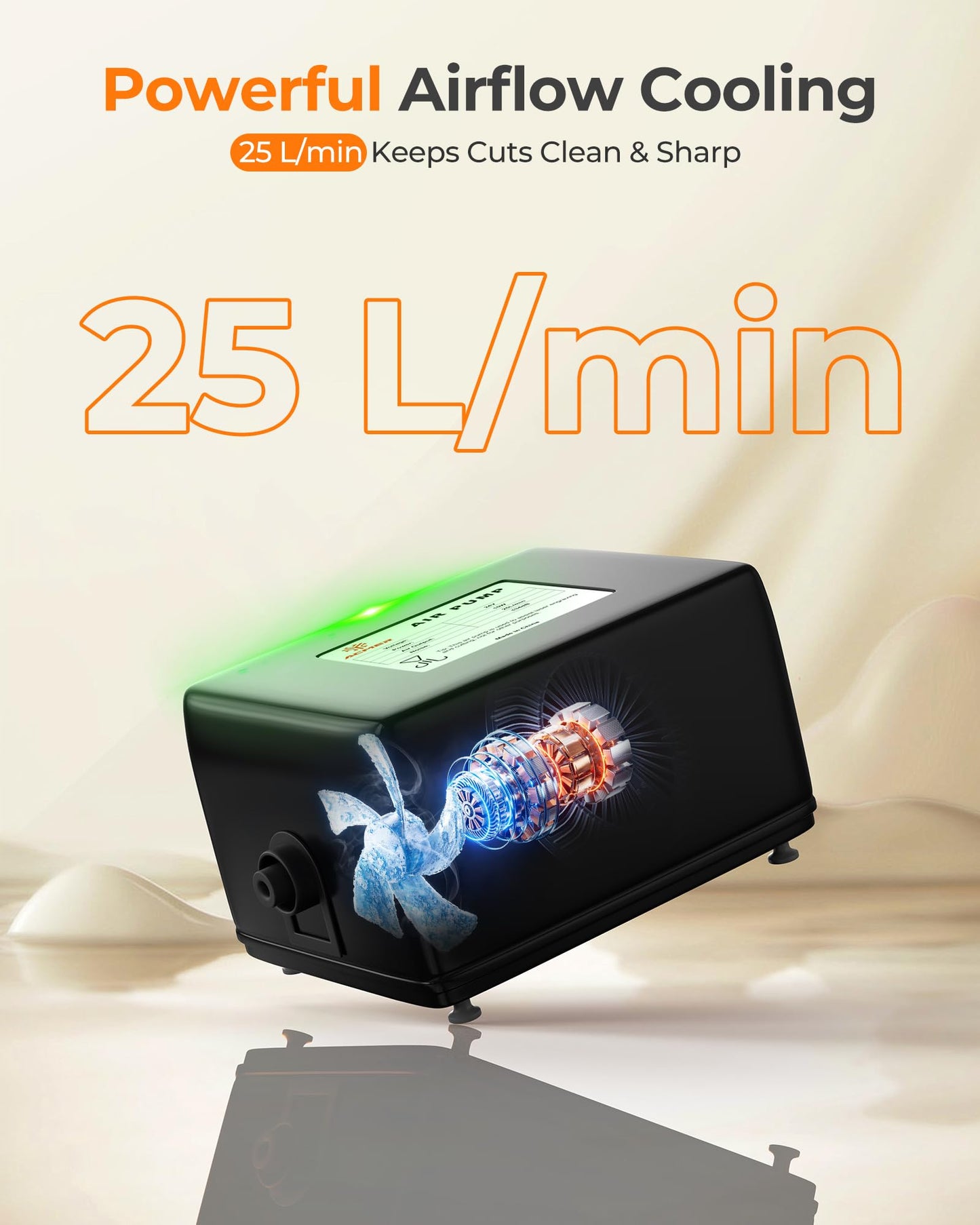 Acmer S2 20W Laser Engraver, Diode Lazer Machine with 25L Air Assist, High Precision Laser Engraving & Cutting Machine, 300×285mm DIY Laser Cutter for Wood, Acrylic, Leather, Ceramic