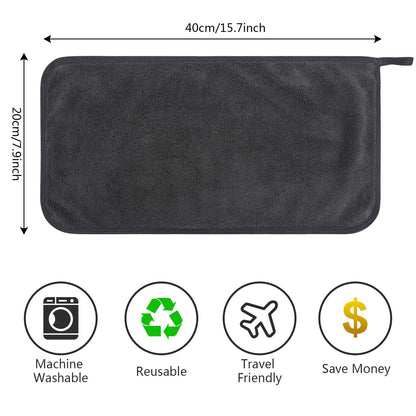 SUNLAND Microfiber Face Makeup Remover Cloth Reusable Facial Cleansing Towel Ultra Soft Face Washcloth