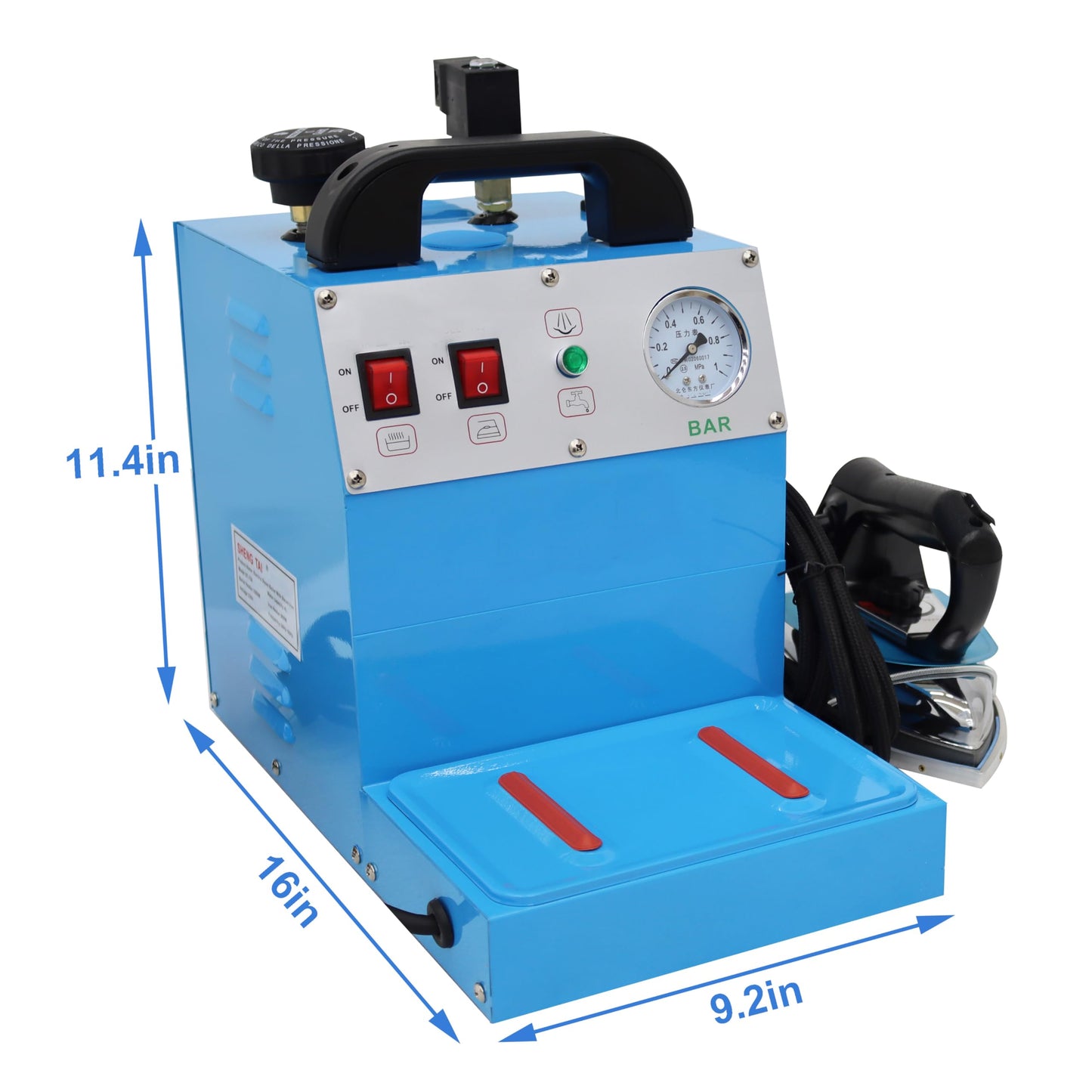TECHTONGDA Iron Commercial Electric Steam Iron with 4L Water Tank 110V