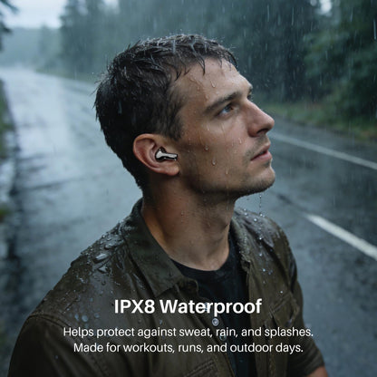 TOZO Hybrid Active Noise Cancelling Wireless Earbuds with 6 Mics AI Clear Call Ear Buds 68H Playtime with LED Display 32 Preset EQs via APP Bluetooth 5.3 IPX8 Waterproof in Ear Headphones
