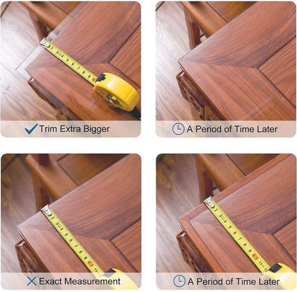 LovePads Frosted Table Cover Protector 44 x 60 Inch, 1.5mm Thick Plastic Table Cover, Table Protector for Dining Room Table, Waterproof Vinyl Tablecloth Table Pad Mat for Kitchen, Writing Desk