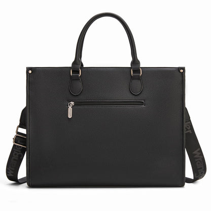 Wrangler Laptop Tote Bag for Women Western Style Work Crossbody Bag with Top Handle AR-WG389-8119BK